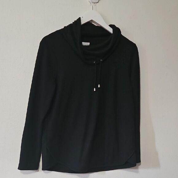 Chico's Black Cowl Neck Sweater Timeless Style - Picture 1 of 6